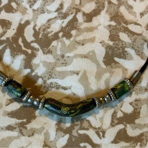 Elegant Green Beaded Necklace